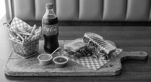Barbeque chicken sandwich combo