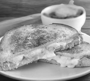 Cheese onion sandwich