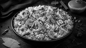Mushroom Paneer Biryani