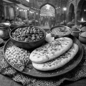 Chole With 2 Kulchey