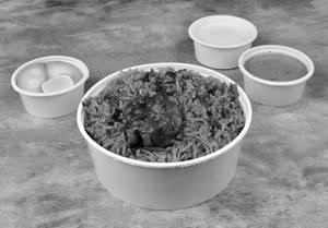 Chicken Fry Biryani (500 ml)
