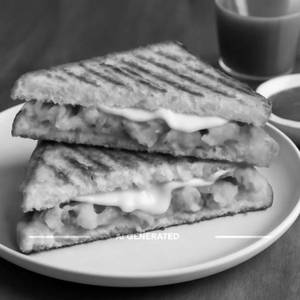 Potato Masala Cheese Sandwich