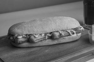 Double Cheese Hot Dog.