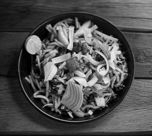 Chicken with egg noodles