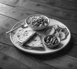 Paratha With Paneer Bhurji