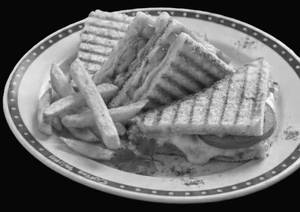 Cheese And Tomato Sandwich With French Fries