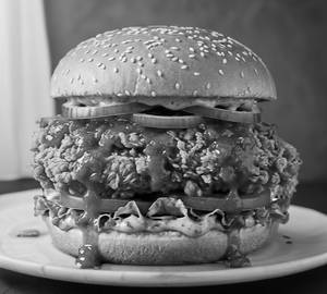 Schezwan style burger