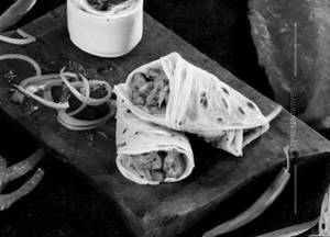 Chicken Tikka Roomali Roll Half