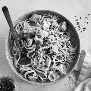 Chicken garlic noodles