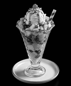 Fruit Salad With Ice Cream