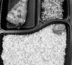 Ganji Combo( Boiled Rice Ganji+Half Fish Fry+Dryfish Chatni, Boiled egg)