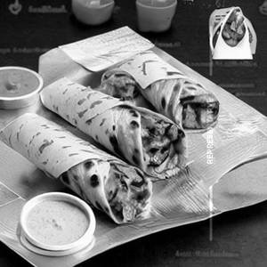 Chicken Malai Tikka Roomali Roll Half