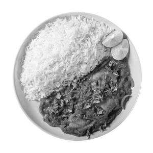 Plain Rice With Chicken Ahuna [150 Grams]