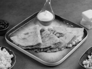 Veggie Cottage Cheese & Bean Quesadillas