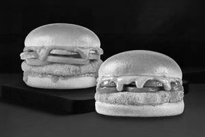 Veg Makhani Burst Burger + Crispy Veg Burger