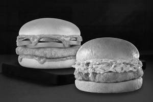 Chicken Makhani Burst Burger + Crispy Chicken Burger