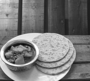 Aloo Sabji+3 Plain Paratha