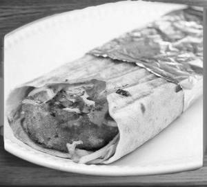 Aloo tikki wrap