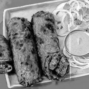 Chicken Seekh Kabab Roomali Roll Half