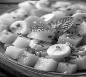 Banana pappaya fruit salad