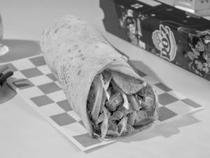 Jumbo Soya Chaap Rumali Shawarma