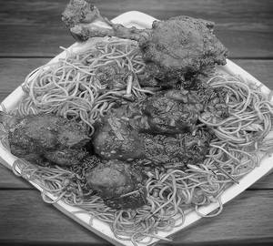 Chicken Noodles + Chicken Lollipop