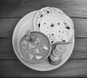Roti+Paneer Curry