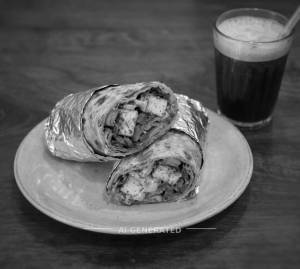 Paneer Tandoori Frankie + Cold Coffee