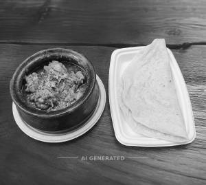 Handi Chicken + Rumali Roti (1 piece)