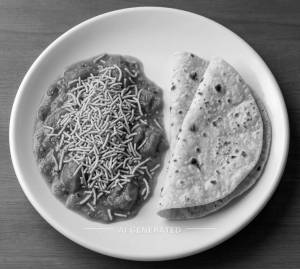 Sev Tamatar + Plain Tawa Roti (2 pieces)