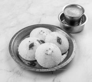 Ghee Idli (4pcs) + Coffee (Serves 2)