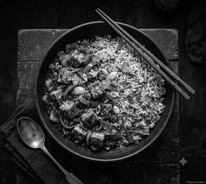 Chilli Paneer With Veg Fried Rice