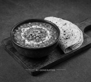 Matar Masala + Tawa Roti (2 pieces)