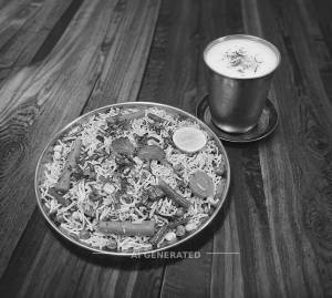 Veg pulao + Punjabi Lassi [200 .ml]