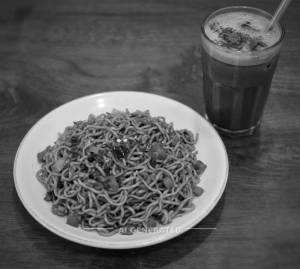 Schezwan maggi + Cold coffee