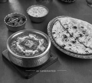 Paneer Panjabi Masala + Plain Naan (1 piece)