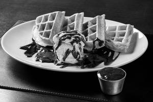 Chocolate Banana Waffles