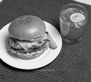 Chicken Burger + Masala Lemonade