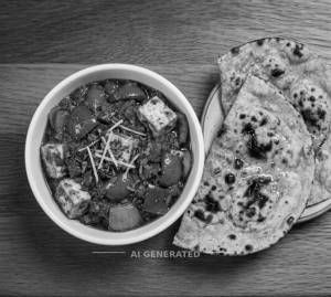 Kadhai paneer [bestseller] + Tandoori roti (2 pieces)