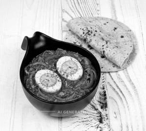 Egg do piaza + Tawa roti (2 pieces)