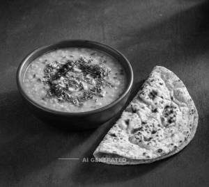 Dal Fry Tadka + Tandoori Roti (1 piece)