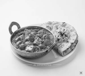 Kadhai Paneer + Tandoori Roti Plain (1 piece)