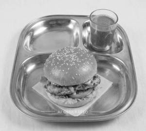 Chicken burger [1 piece] + Green mint [150 ml]