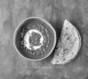 Dal makhani + Ghee roti (1 piece)