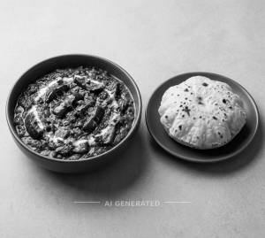 Baingan masala + Phulka (1 piece)