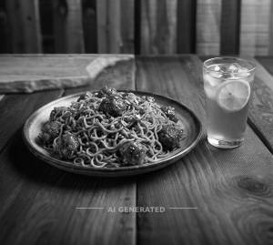 Manchurian maggi + Lemon ice tea