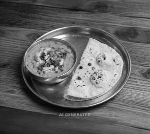 Dal Fry + Plain Roti (2pcs)