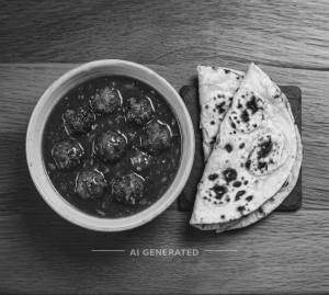 Veg Manchurian Gravy + Tandoori roti (2 pieces)
