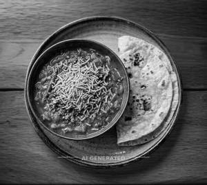 Sev tamatar + Tava chapati (2 pieces)