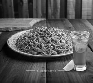 Schezwan maggi + Lemon ice tea
